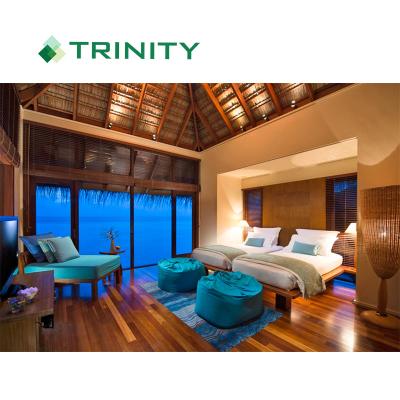 China Modern Five Star Tropical Resort Project Solid Wood Desert Style Bedroom Furniture Supplier for sale