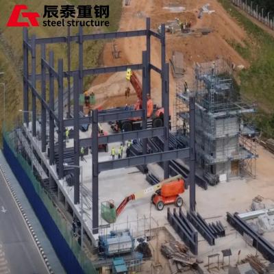China Lightweight High Rise Steel Frame Buildings Construction Steel Structure Grid for sale