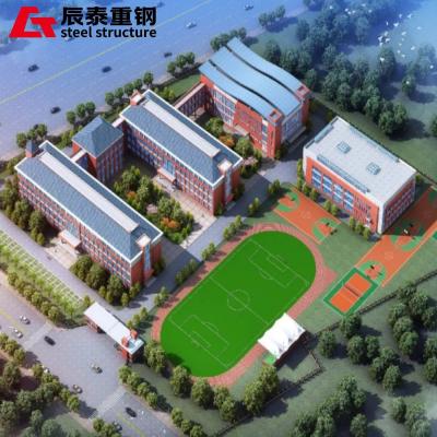 China Prefabricated Steel Structure High Rise Building Workshop Community Accommodation for sale