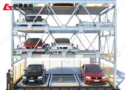 China Metal Frame Light Prefabricated Steel Structure Parking Lots for sale