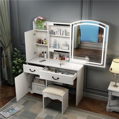 China Wholesale Custom Extendable MDF Table Mirror Bedroom Luxury Modern Vintage Solid Wood Dresser Dresser for sale