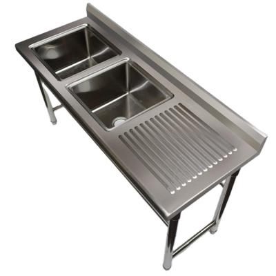 China Factory Faucet Sans High Quality Bathromm Kitchen Sink Table Directly With Drip Board for sale