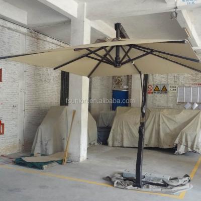 China Furniture New Product Outdoor Garden Banana Umbrella With Granite Sun Umbrella Wholesale for sale