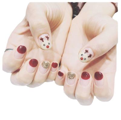 China Waterproof+Eco-friendly Nails Art Sticker Merry Christmas Snowflake Elk Elements Nail Wrap Sticker Tips Stickers For Nails for sale