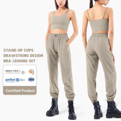 China ACTIVE STRETCH Women's Sportswear Yoga Set Workout Clothes Gym Sports Wear Legging Fitness Seamless Bra Crop Top Long Sleeve Yoga Suit for sale