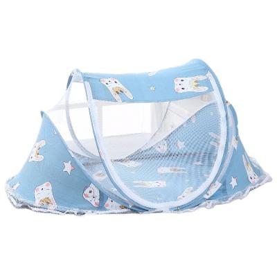 China Portable Folded Cartoon Baby Bedding Set Three Piece With Music And Mosquito Net Baby Crib for sale