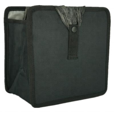 China Waterproof 100% Leak Proof And Foldable Nylon Car Trash Garbage Storage Hanging Bag With Adjustable Belt for sale