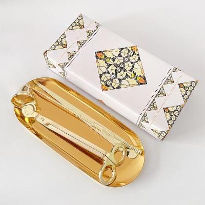 China Trim Wick Maker Candle Wick Trimmer and Sniffer Set Tray Candle Wick Wholesale Scissors Customized Logo for sale