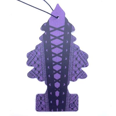 China Small cardboard trees fashionable unique colorful printing logo 10X10 or 7X12cm adult sexy car air fresheners custom made with logo for sale