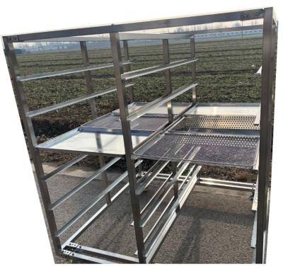 China 316 304 Stainless Steel Metal Baking Tray Rack Trolley For Commercial Use for sale