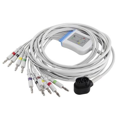 Chine Welch Allyn Ecg Cable Model : 1500 le CEI 4.0Banana de câble et de fils de RE-PC-AHA-BAN ECG à vendre