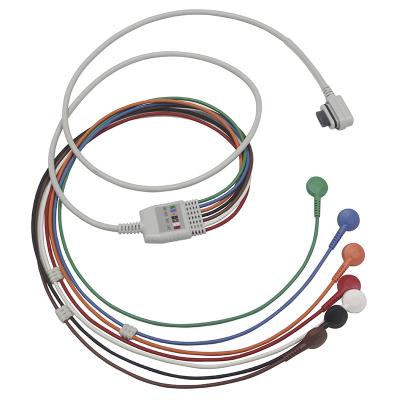China GE SEER LIGHTR Holter ECG Cable and Leadwires 2008594-002 for sale