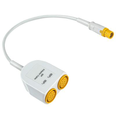 China Siemens Drager 5588095 Compatible Dual IBP Adapter Cable 10 pin to 7 pin IBP Extension Converter cable for sale