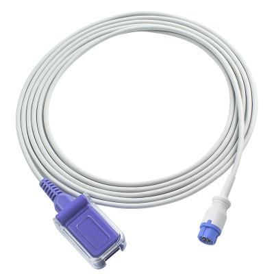 China Neusoft N-ellcor Oxi-max SpO2 Sensor Cable SpO2 Adapter extension Cable 12Pin to DB9 Patient Cable for sale