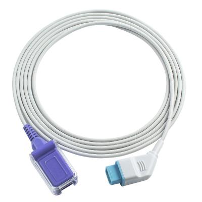 China Nihon Kohden JL-650P SpO2 Sensor Cable 12Pin To DB9 SpO2 Extension Cable for sale