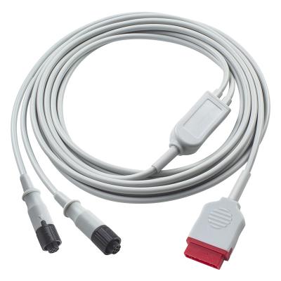 China GE IBP Adaptador Cable 11pin para Dual Medex Conector Lógico B650 Tram 500 Transducer Extension Cable à venda