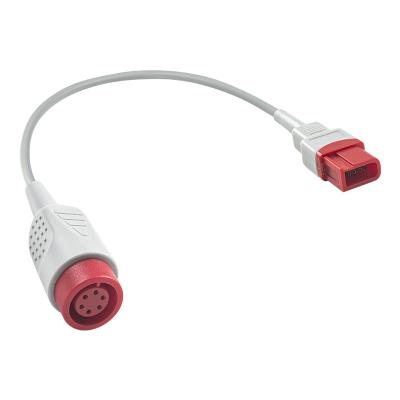 China Spacelabs Retangular 10Pin para redondo 6Pin IBP Adaptador cabo IBP cabo de extensão 0,3 metros à venda