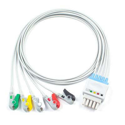 China GE-Datex Ohmeda 545316 545318 2,0 5 Führung ECG EKG Patientenmonitor-Kabel zu verkaufen