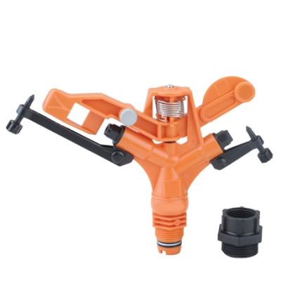 China Agricultural Drip Irrigation System Drip Hose 360 Degree 4 Way Irrigation Plastic Impact Water Impulse Sprinkler for sale