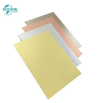 Cina 0.06-0.50mm Spessore di alluminio ACP spazzolato con alta resistenza agli urti e spessore 3/4/5mm in vendita