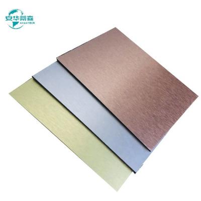 Cina 0.06-0.50mm Spessore di alluminio rivestimento ACP prima spazzolato e finitura superficiale liscia per pannelli di lunga durata in vendita