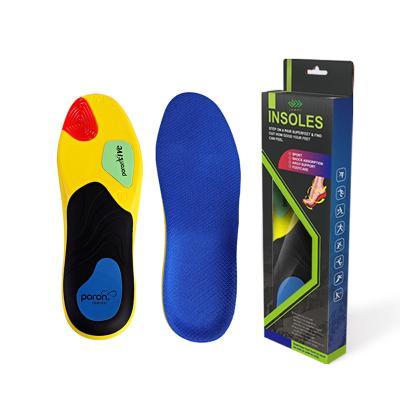 China High Elastic Cushioning PU Sheet Arch Support Sweat-absorbent Breathable Sneaker Insoles Custom Insole Deodorant Gel Insole for sale