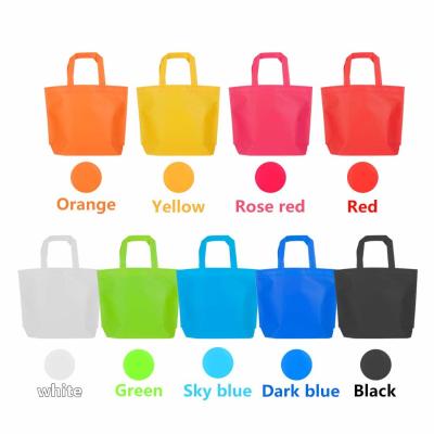 China Non-Woven Party Bags Gift Bags Treat Bag Rainbow Colors Tote Bags Bag with Handles reusable grocery shopping bags for sale