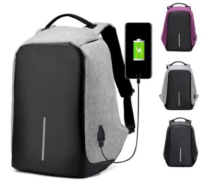 China Business Oxford Laptop Backpack with USB Charging Port Fits 15.6 inch Laptop, Gray outdoor traveling Laptop Backpack for sale