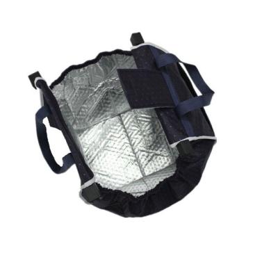 China ermarket Grab Tote trolley Shopping Cart Bag with Cart Clip grocery Thermal insulation bags for sale