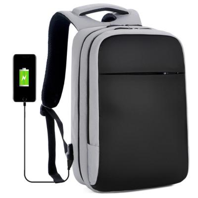 China Laptop Backpack Water Travel USB Laptop BackPack for College School Business black grey laptop bags backpack for sale
