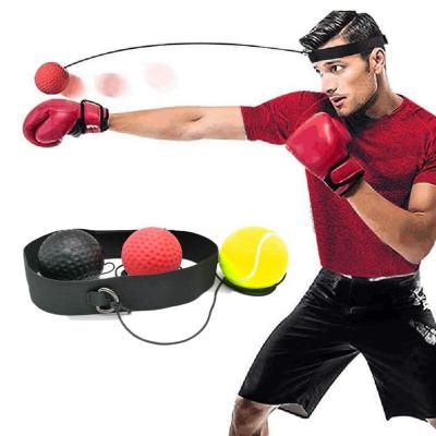 China Reaction Boxing Equipment Speed Training Head Boxing Reflex Punch Ball Set 3 Boxing Reflex Ball for sale
