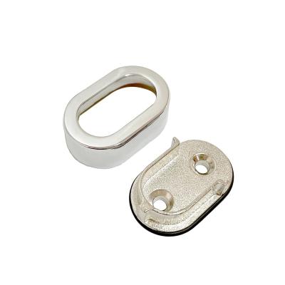 China Modern Furniture Zinc Alloy Bracket Pipe Flange Socket Closet Pole End Supports for sale