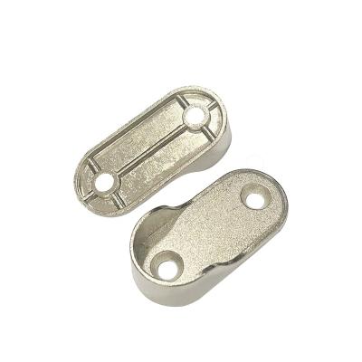 China Zinc alloy Furniture Closet Support Rail Support Zinc Alloy Oval Closet Rod And Supports Fit for sale