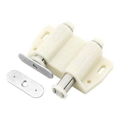 China Fashion Door Closer Magnetic Catch Plastic Material Door Magnetic Push to Open Touch Double Catch Latch for sale