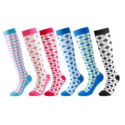 China New Style Women's Breathable High Quality Compression Socks High Running Nylon Socks Nurses Sports Socks Manufacturers for sale