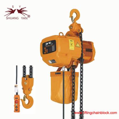 China 3 Ton / 29.42kN Electric Chain Hoist Stationary-Type Automobile Lifting Hoist Good Quality à venda