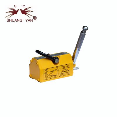 China Cor de levantamento de aço do amarelo do dispositivo do ímã permanente da braçadeira de ML-200kg à venda