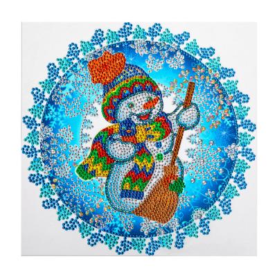 China Christmas 5D Damond Painting Christmas Box 30*30cm Diamond Painting Factory Supply Snowman Diamond Painting DIY Kits For Adults Kids for sale