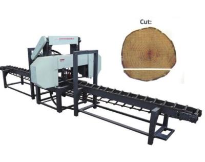 China Wood logs first cutting Horizontal Band Saw Machine/ Cants cutting bandsaw mills for sale