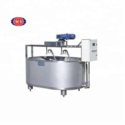 China Cheese Production 200l-1000l Cheese Vat With Homogeneous Emulsifying Low Speed Agitator Vat for sale