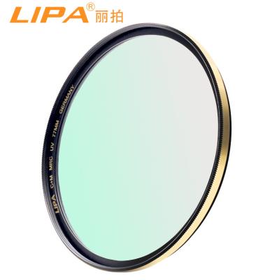 China B270 Optical Gasss LIPA 58mm HD Thin Gold Rim Ultra Thin Mult-Coated UV Filter for sale