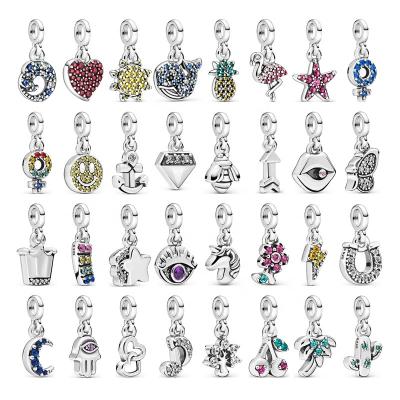 China 100% original high quality cute standard 925 silver charm wanjun logo JE series for Pandora bracelet for sale