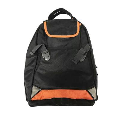 China Hot Sale Cheap Durable 28 Pockets Heavy Duty Construction Site Tool Organizer Bag Electrician Plumber Tool Backpack YHT218 for sale