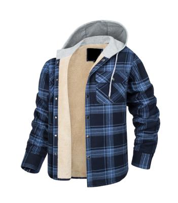 China Breathable OEM Manufactures High Quality Producc Men's Jacket Blue Plain Winter Jacket Thick Fleece Lined Winter Jacket For Men for sale