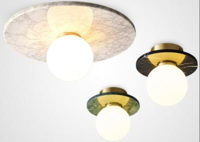 China Natural marble Nordic villa corridor ceiling lamp designer homestay art creative personality corridor lamp for sale