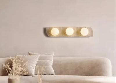 China Yellow travertine wall lamp bedroom bedside living room background wall homestay corridor entrance staircase balcony lamp for sale