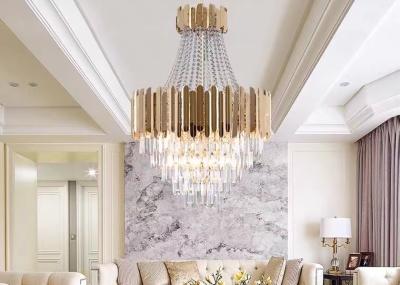 China Hight Quality Large European Gold Traditional Crystal Chandelier For Hotel Project for sale