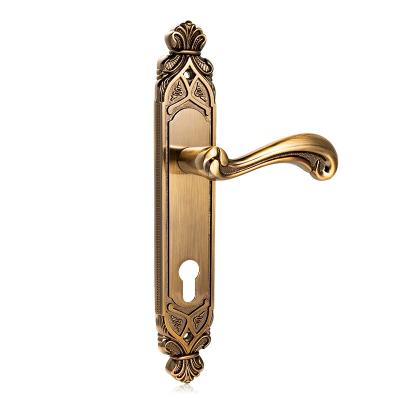 China EUROPEAN STU Solid Aluminum Antique Bronze Polished Brass Door Handles Internal and External Door Handles for sale