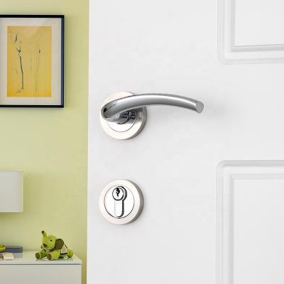 China Modern Style Front Lever Combination Deadblolt External Door Lock With Euro Art Deco Lever Door Handles for sale