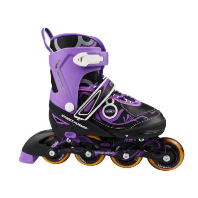 China EVA Popular OEM Kids Mid-Soft Adjustable Inline Skate Shoes For Junior Children Age 3-12 Years Boy Girl With Sewing Toe Cap for sale